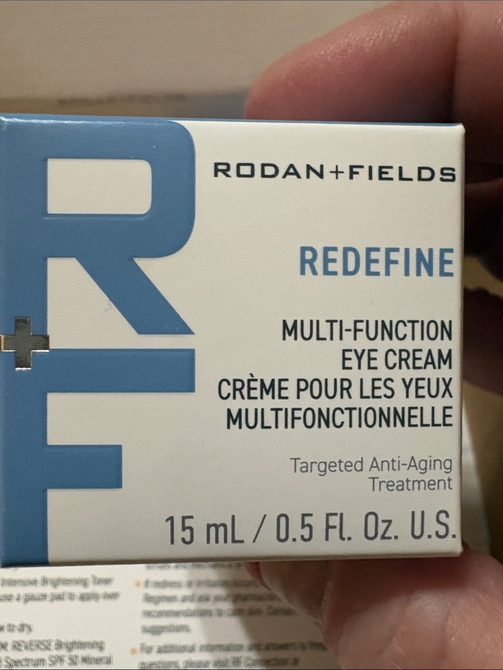 Rodan + Fields Redefine Multi-Function Eye Cream — White and Blue